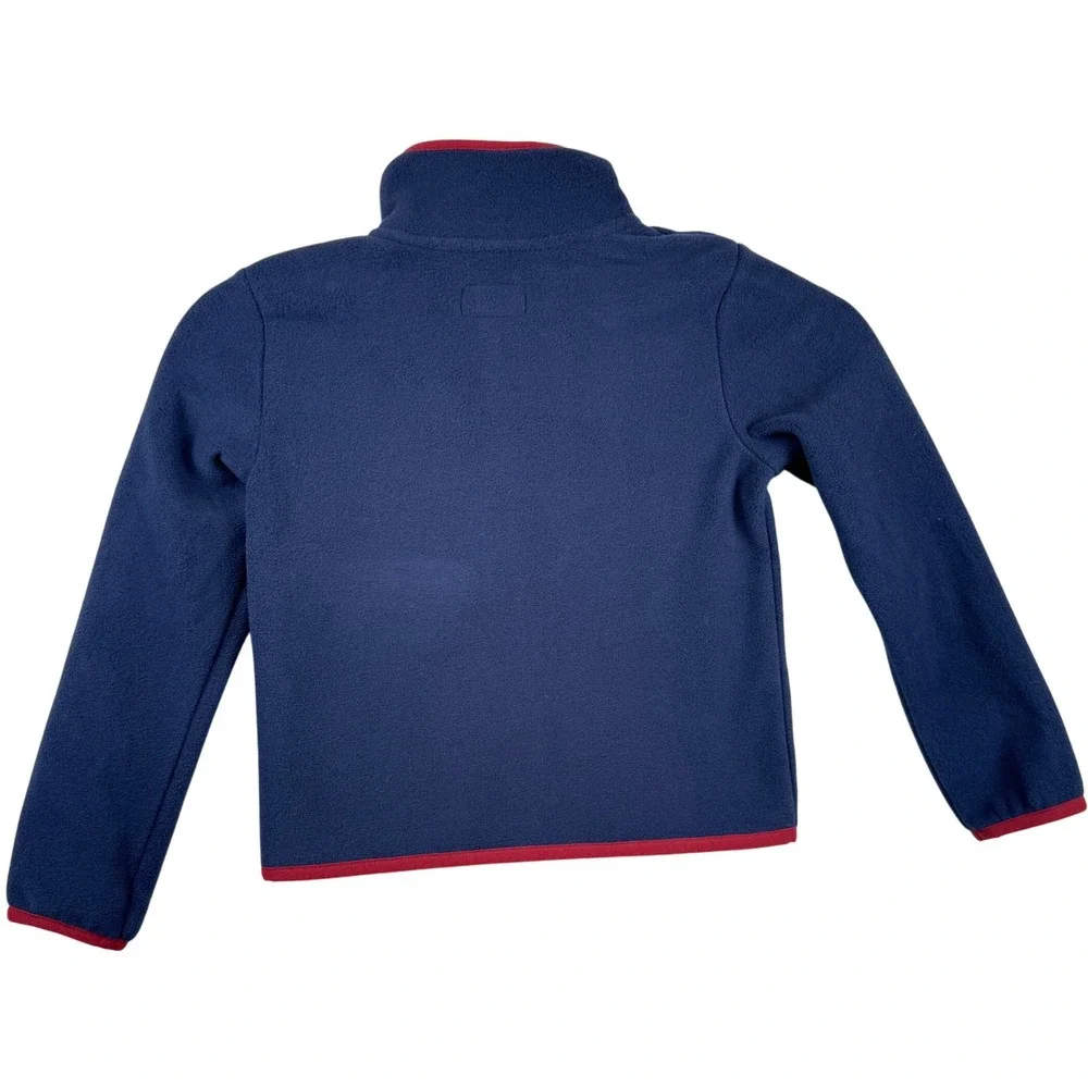 Converse All Star Jacket Size 4 Boys Fleece Quarter Zip Pullover Navy‎ NEW NWT